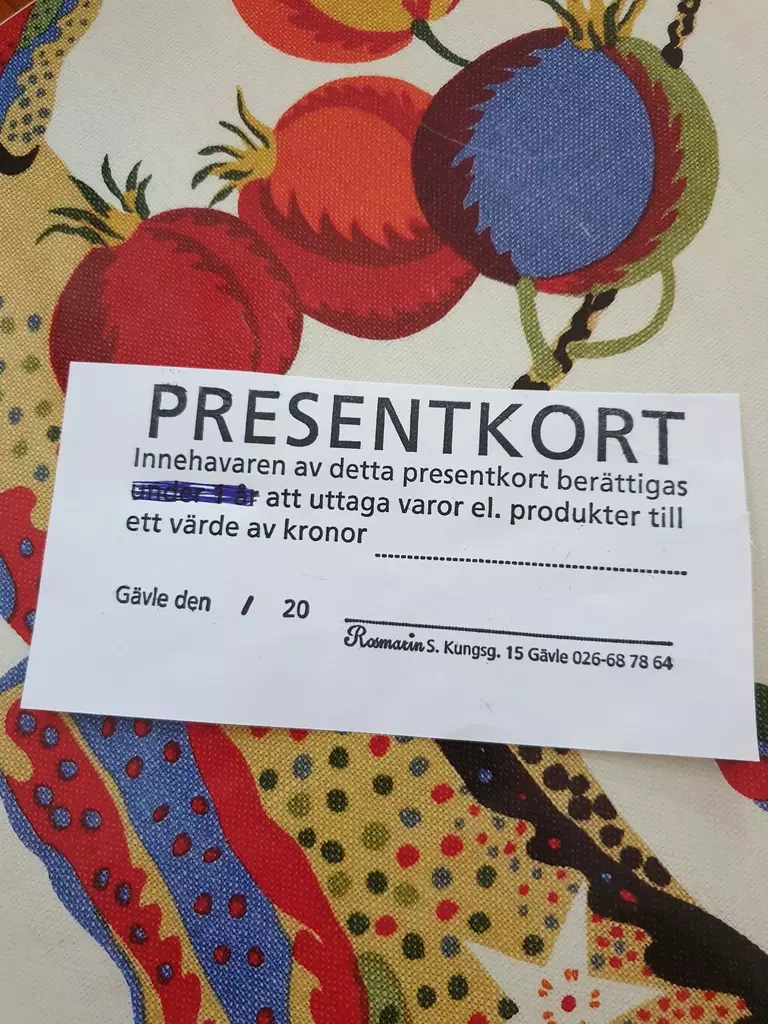 För varje 250 kr du handlar för får du 25 kr i presentkort. Kan ej kombineras med andra erbjudanden